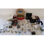 Large quantity of costume jewellery and watches