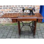 Singer treadle sewing machine & accessories