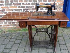 Singer treadle sewing machine & accessories