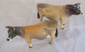 Beswick Jersey CH Dunsley Coyboy bull & CH Newton Tinkle cow