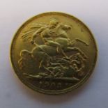 Edward VII 22ct gold full sovereign 1903