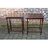 2 small early 20th century occasional tables
