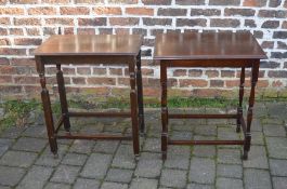 2 small early 20th century occasional tables