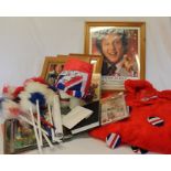 Selection of Ken Dodd memorabilia including a signed hand-made Diddy Men costume, signed