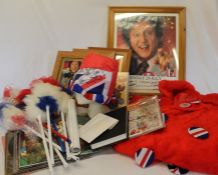 Selection of Ken Dodd memorabilia including a signed hand-made Diddy Men costume, signed