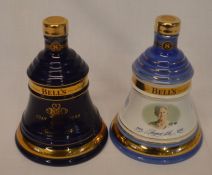 2 Bells whiskey (aged 8 years) in Wade decanters