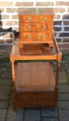 Regency style dumbwaiter & a small cabinet / chest of drawers