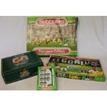 Subbuteo Table Soccer European Edition (incomplete), pack of Subbuteo figures, Strike for Goal