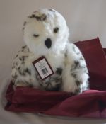 Charlie Bears Skylar owl designed by Isabelle Lee Ht 36cm with bag