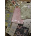 Quantity of duvet covers & curtains (2 boxes)