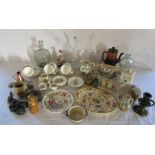 2 boxes of various ceramics and glassware inc Poole, Wedgwood and Masons