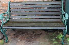 Cast iron & wooden garden bench