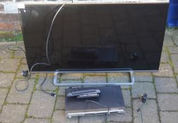 Panasonic 40" TV and Akai DVD player