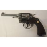Colt Official Police 38-200 deactivated revolver with certificate