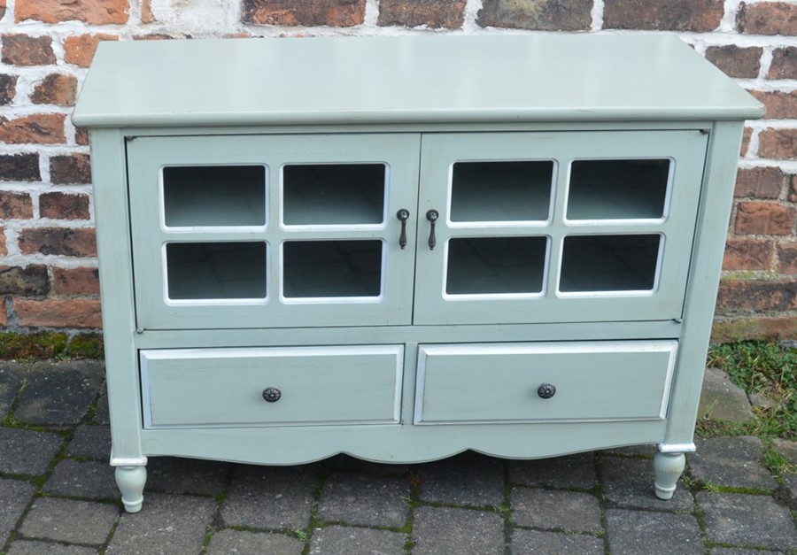 Painted side cabinet L 100cm H 72cm D 40cm