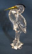 Boxed Swarovski silver crystal Heron  221627 H 14.5 cm
