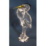 Boxed Swarovski silver crystal Heron  221627 H 14.5 cm