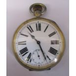 Nickel cased Goliath pocket watch case no 1513080 D 7.5 cm