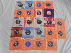 24 x Ist press Tri-Centrer 45's record singles 1950's and 60's inc Ricky Nelson, Duke Ellington,