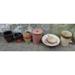 Various stoneware and earthenware bowls