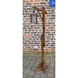 Dark oak Hangman standard lamp