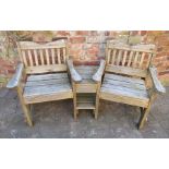 Two seater garden bench / love seat