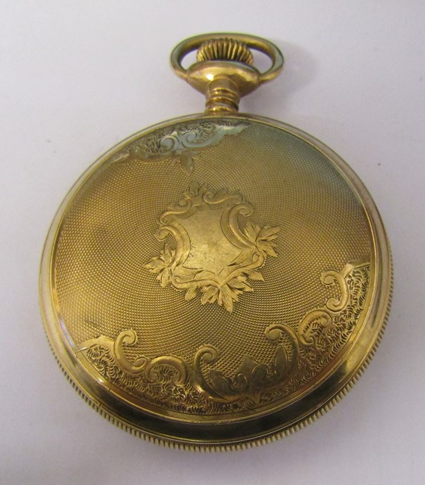 Waltham gold plated pocket watch B&B Royal case, no 12492135 (second hand needs reattaching) - Image 3 of 3