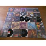 Approximately 60 LP records including Jimi Hendrix, The Doors, Incredible Sting Band, Rory Gallagher