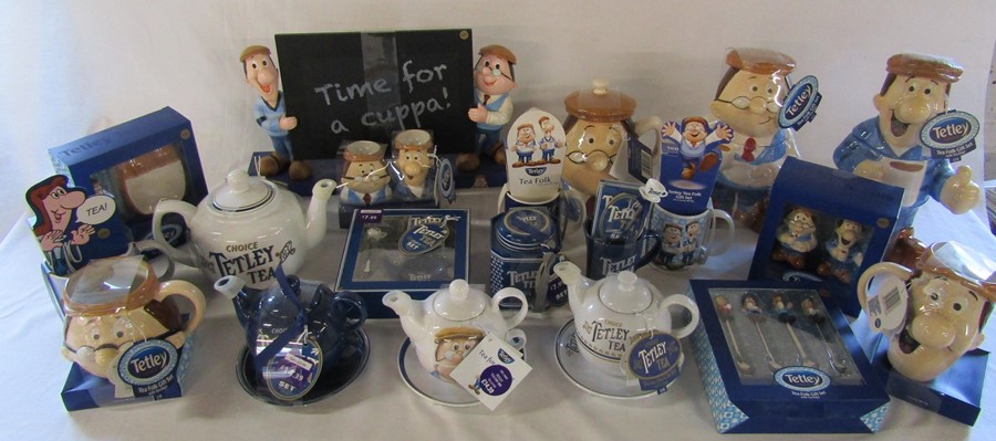 Quantity of Tetley Tea collectables all in original packaging