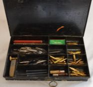 Shaw & Sons Desk Sundries tin containing pen nibs including gold plated