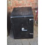 Black safe Ht 63cm W 47cm