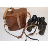 Pair of Aquilus 10 x 35 binoculars with leather case