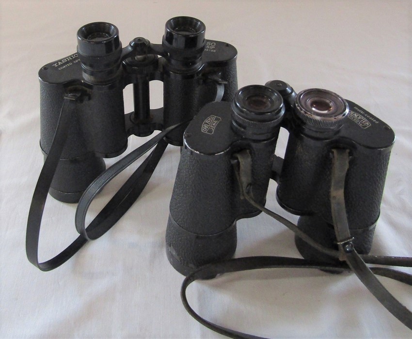 Pair of Carl Zeiss Jena 10 x 50 binoculars & a pair of Yashica 10 x 50 binoculars - Image 3 of 3