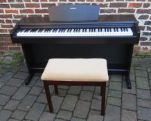 Yamaha digital piano YDP 131 with stool and music books