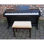 Yamaha digital piano YDP 131 with stool and music books