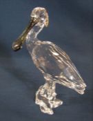 Boxed Swarovski 'Feathered beauties - Spoonbill' crystal figure H 14 cm