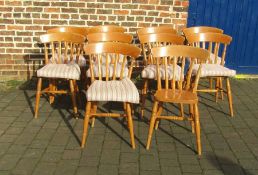 10 pine kitchen chairs