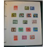 Collection of West German stamps 1951 to 1990 in Green Avon album