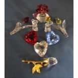 Selection of Swarovski crystal figures - Bear for you 842934 H 6 cm, Kris Bear I love you 842933,