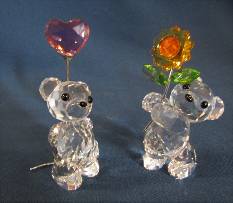 Selection of Swarovski crystal figures - Bear for you 842934 H 6 cm, Kris Bear I love you 842933, - Image 6 of 7