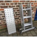 Set of aluminium multi purpose ladders EN131