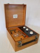 1950s high frequency hair & scalp treatment machine by Arthur J Pye in wooden case