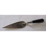 Silver bookmark in the shape of a trowel London 1990 L 8 cm total weight 4.8 g