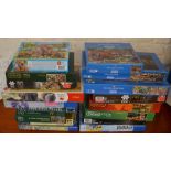 17 boxed jigsaw puzzles