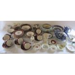 Various ceramics inc Empire part dinner / tea service, Aynsley, Wedgwood, Coalport and Limoges (2