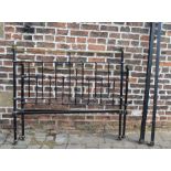 Brass and cast iron double bed frame