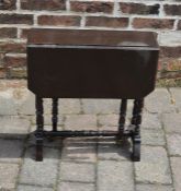 Small Victorian ebonised Sutherland table