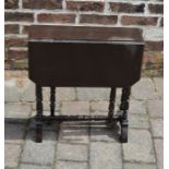 Small Victorian ebonised Sutherland table