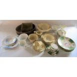 Selection of part tea services inc Fenton, Wellington China, Foley and Minton