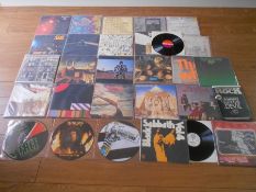 Approximately 60 LP records including Led Zepplin, Neil Young, Bob Dylan, Love, Spooky Tooth etc